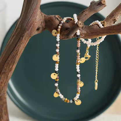 Collier perles multicolores et pampilles dorées – CXL by Christian Lacroix