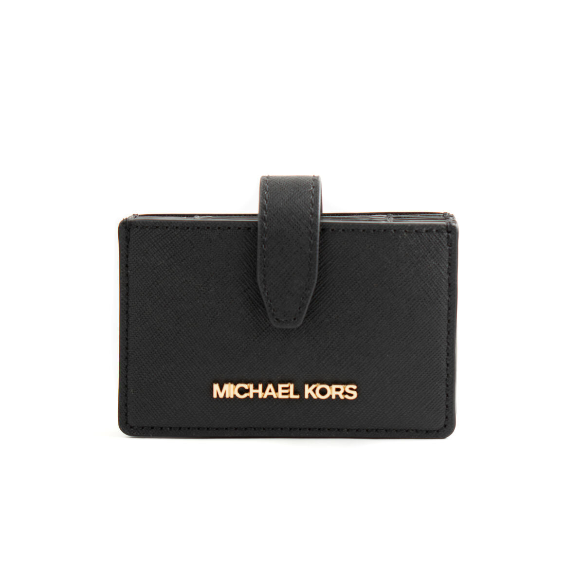 Porte-cartes femme Michael Kors en toile noire