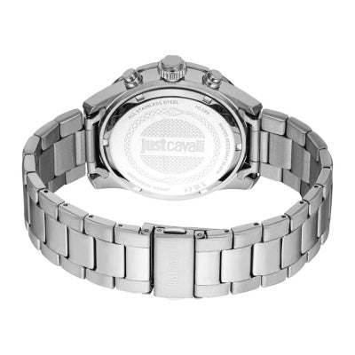 Just Cavalli Grinta – JC1G386M0045 Montre chronographe homme rouge et argentée