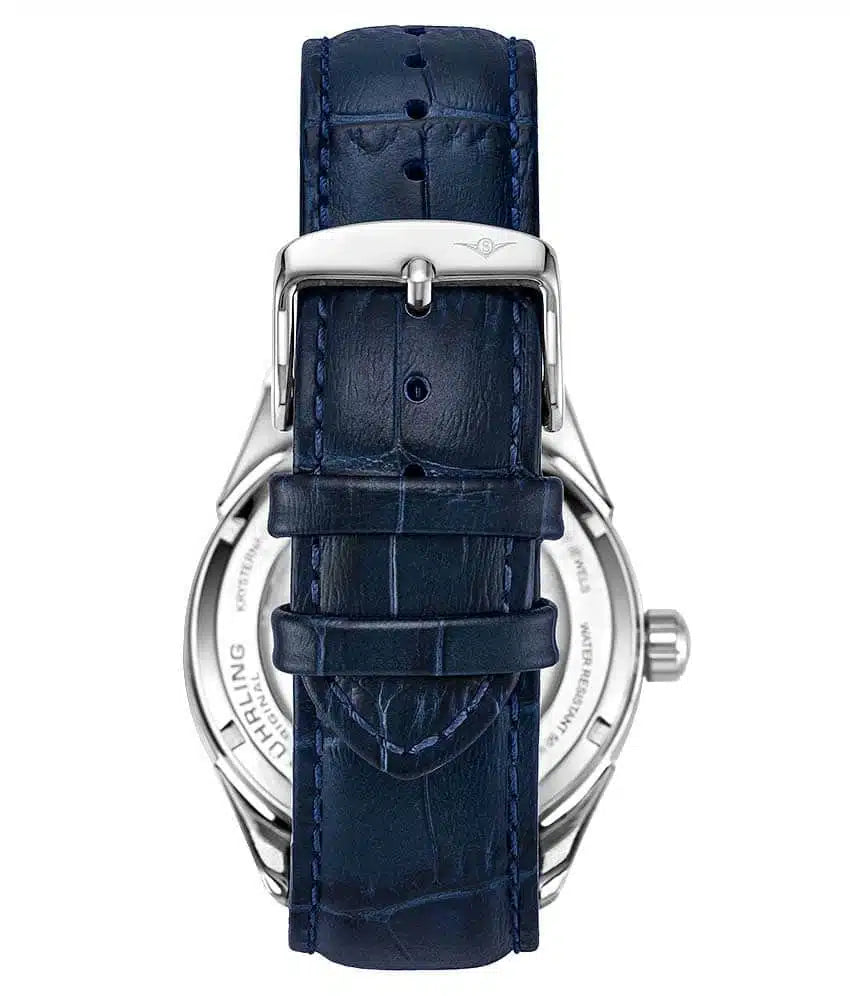 Montre Homme Stührling Presidia Automatic Skeleton Blue