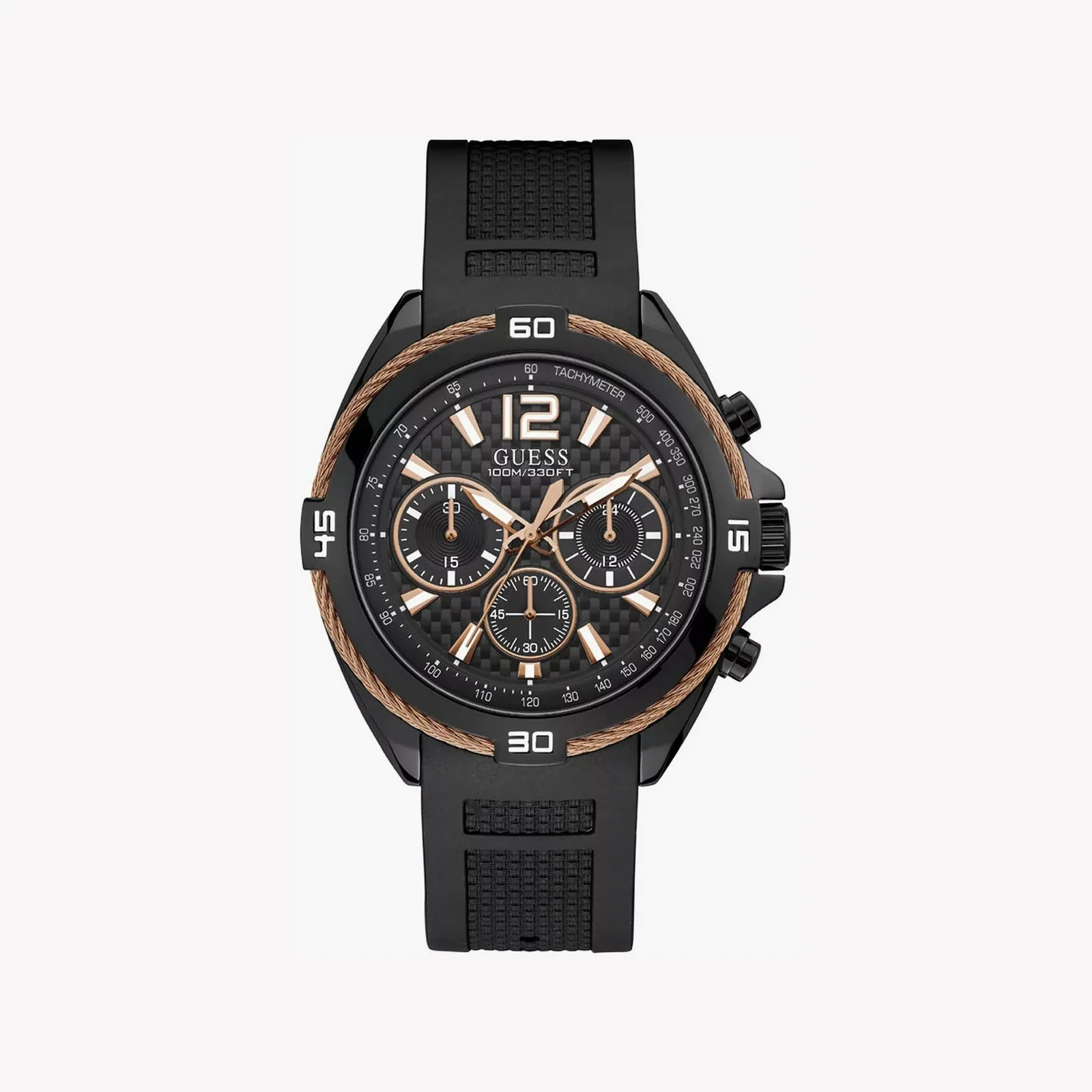Montre Guess Homme W1168G3 Silicone Noir
