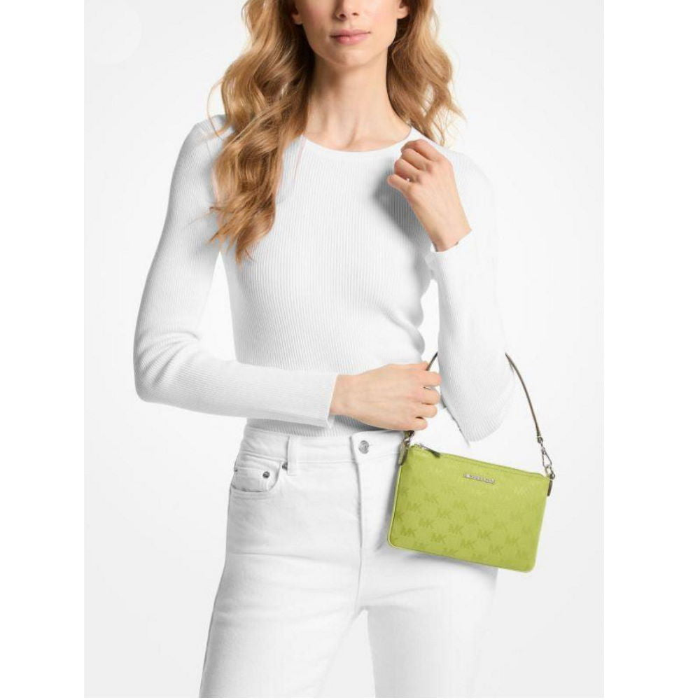 Petit sac porté épaule Michael Kors à monogramme