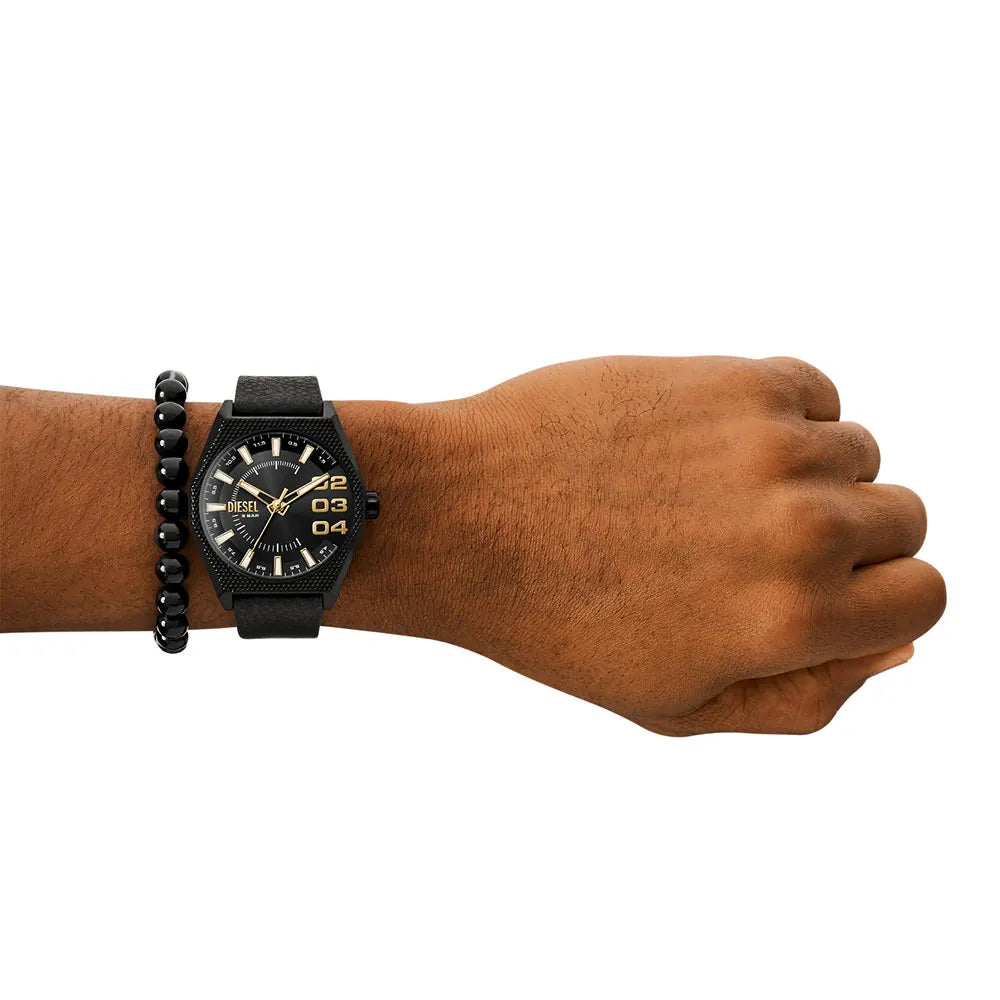 Montre Homme Diesel Scraper DZ2210SET – Noir &amp; Doré
