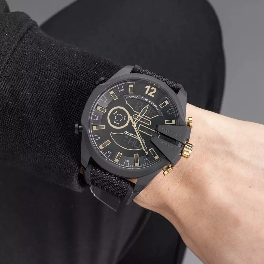 Montre Homme Diesel Mega Chief DZ4552 Noir