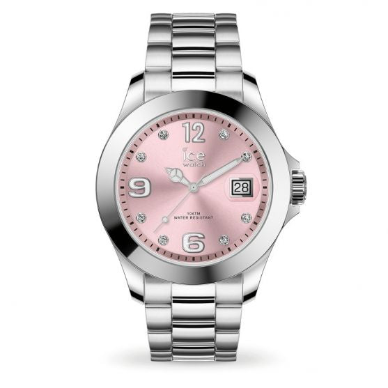 Montre ICE WATCH Femme - ICE Steel Light Pink avec Cristaux Swarovski